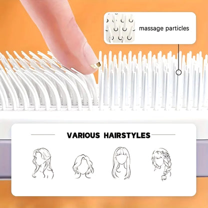 Rotatable Self Cleaning Hair Brush Massage Air Cushion Comb Magic Retractable Comb for Women Anti-Static Hair Smoothing Comb